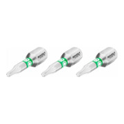 HAZET Bit 2223N-T8/3, Attacco esagonale, massiccio, 6,3 (1/4"), Profilo interno TX, T8