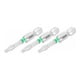 HAZET Bit 2223NSLG-T10/3 ∙ Zeskant massief 6,3 = (1/4 inch) ∙ Binnen-TX-profiel ∙ T10 ∙ Aantal gereedschappen: 3-1