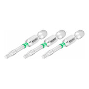 HAZET Bit 2223NSLG-T15/3, Attacco esagonale, massiccio, 6,3 (1/4"), Profilo interno TX, T15