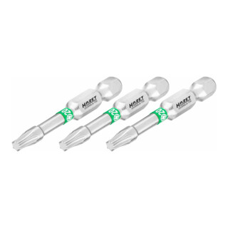 HAZET Bit 2223NSLG-T20/3 ∙ Zeskant massief 6,3 = (1/4 inch) ∙ Binnen-TX-profiel ∙ T20 ∙ Aantal gereedschappen: 3