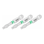 HAZET Bit 2223NSLG-T20/3, Sechskant massiv 6,3 (1/4 Zoll), Innen TX Profil, T20, Anzahl Werkzeuge: 3