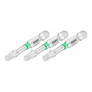 HAZET Bit 2223NSLG-T27/3 ∙ Zeskant massief 6,3 = (1/4 inch) ∙ Binnen-TX-profiel ∙ T27 ∙ Aantal gereedschappen: 3