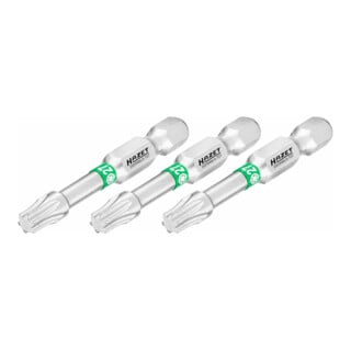 HAZET Bit 2223NSLG-T27/3, Attacco esagonale, massiccio, 6,3 (1/4"), Profilo interno TX, T27