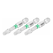 HAZET Bit 2223NSLG-T27/3, Attacco esagonale, massiccio, 6,3 (1/4"), Profilo interno TX, T27