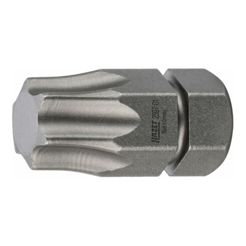 HAZET Bit 2597-01, Attacco esagonale, massiccio, 8mm (5/16"), Profilo interno TORX®, T45