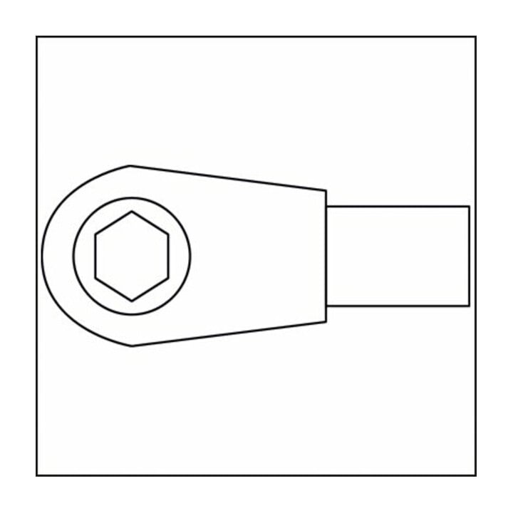 HAZET Bit-Einsteck-Umschaltknarre 6408 Einsteck-Vierkant 9 x 12 mm Sechskant hohl 6,3 (1/4 Zoll), Innen-Sechskant Profil