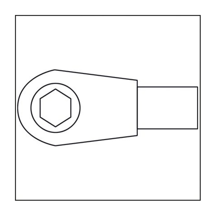 HAZET Bit-Einsteck-Umschaltknarre 6408 Einsteck-Vierkant 9 x 12 mm Sechskant hohl 6,3 (1/4 Zoll), Innen-Sechskant Profil