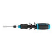 HAZET Bit ratelschroevendraaier 810R-4 ∙ Sleufprofiel, Kruiskop profiel PH, Binnen-zeskant-profiel, Binnen-TX®-profiel, Zeskant hol 6,3 (1/4 inch) ∙ 0,8 x 5,5 ∙ PH1 ∙ PH2 ∙ 3 ∙ 4 ∙ 5 ∙ 6 ∙ T15 ∙ T20 ∙ T25 ∙ T27 ∙ T30 ∙ Aantal gereedschappen: 13