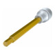 HAZET Bitdop voor binnenzeskantbouten, 1/2 inch, lang TiN-coating, Zeskant: 6mm