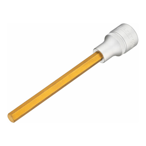 Hazet zeskantschroevendraaierbit, 1/2 inch, lang TiN-gecoat, zeskant: 8 mm