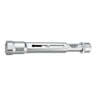 HAZET Bougiesleutel 2505-2 ∙ Vierkant hol 10 mm (3/8 inch) ∙ Buiten-zeskant-profiel ∙ 20.8 mm ∙<sup>13</sup>⁄<sub>16</sub> ″