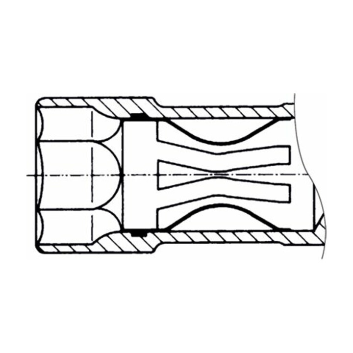 HAZET Bougiesleutel 4766 ∙ Vierkant hol 10 mm (3/8 inch) ∙ Buiten-zeskant-profiel ∙ 16 mm ∙<sup>5</sup>⁄<sub>8</sub> ″