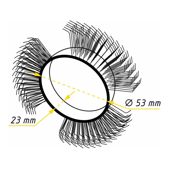 HAZET Bürstenband 11 mm breit, fein, gerade Spitzen 9033-6-05/5