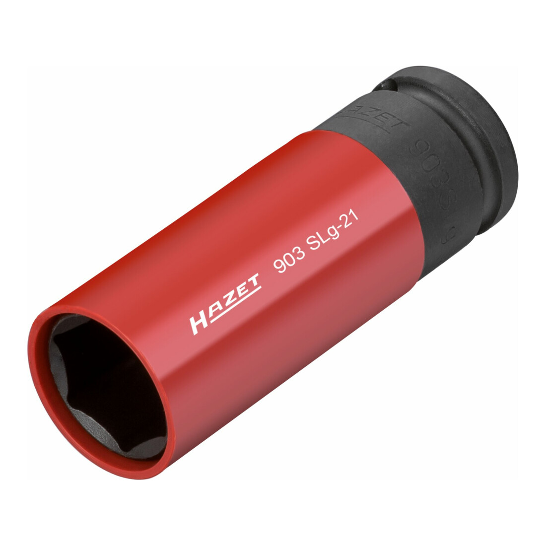 HAZET Bussola IMPACT con bocca esagonale 1/2" con guaina in plastica girevole, Apertura: 21mm