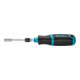 HAZET Cacciavite a cricchetto per bit 810R-4, Profilo ad intaglio, Profilo intaglio a croce PH, Profilo esagonale interno, Profilo interno TORX®, Attacco esagonale, cavo, 6,3 (1/4"), 0,8 x 5,5, PH1, PH2, 3, 4, 5, 6, T15, T20, T25, T27, T30-4