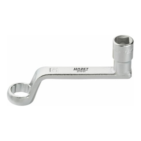 HAZET Camber instelling speciaal gereedschap 2710-21 ∙ Vierkant hol 12,5 mm (1/2 inch) ∙ Buiten-twaalfkant-profiel ∙ 21 mm