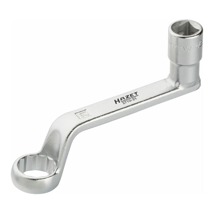 HAZET Camber instelling speciaal gereedschap 2710-21 ∙ Vierkant hol 12,5 mm (1/2 inch) ∙ Buiten-twaalfkant-profiel ∙ 21 mm