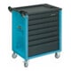 HAZET Carrello per officina Assistent 177-7, cassetti piatti: 6x80x527x348mm, cassetti alti: 1x165x527x348mm-1