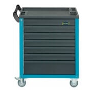 HAZET Carrello per officina Assistent 177-7, cassetti piatti: 6x80x527x348mm, cassetti alti: 1x165x527x348mm-5