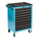 HAZET Carrello per officina Assistent 178N-7 cassetti piatti: 5x80x527x348mm cassetti alti: 2x165x527x348mm-1