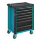 HAZET Carrello per officina Assistent 179N-7 cassetti piatti: 5x77x522x398mm cassetti alti: 2x162x522x398mm-1