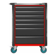HAZET Carrello per officina Assistent 179NX-7-RAL3020 cassetti piatti: 5x77x522x398mm cassetti alti: 2x162x522x398mm-2