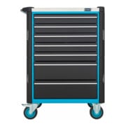 HAZET Carrello per officina Assistent 179NX-8, cassetti piani: 7x77x522x398mm, cassetti alti: 1x162x522x398mm-5