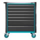 HAZET Carrello per officina Assistent 179NXL-7/265 cassetti piatti: 5x77x696x398mm cassetti alti: 2x162x696x398mm-5