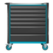 HAZET Carrello per officina Assistent 179NXL-7/265 cassetti piatti: 5x77x696x398mm cassetti alti: 2x162x696x398mm-5