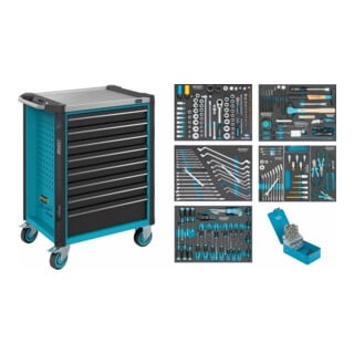 HAZET Carrello portautensili Assistente 179NX-8/252, Cassetti, bassi: 8 x 81 x 522 x 398mm52