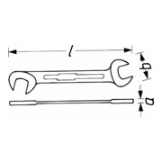 HAZET Chiave a forchetta doppia 440-3