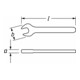 HAZET Chiave a forchetta semplice, con isolamento di protezione 450KV-9, Profilo esagonale esterno, 9mm-4