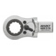 HAZET Chiave ad anello ad innesto a cricchetto 6606D-19, Attacco quadro ad innesto 14x18mm, Profilo a doppio esagono esterno, 19mm-4