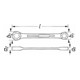 HAZET Chiave ad anello doppio 609 profilo esterno TX E-3