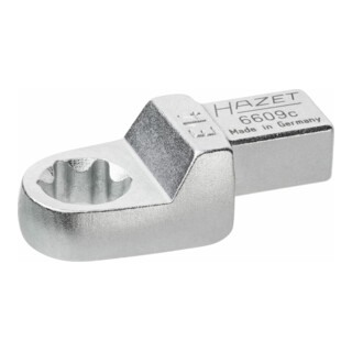 HAZET Chiave ad anello TX ad innesto 6609C-E14, Attacco quadro ad innesto 9x12mm, Profilo esterno TX, E14