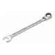 HAZET Chiave combinata a forchetta/ad anello con cricchetto 606-14, Profilo trazione doppio esagono esterno, 14mm-1