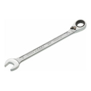 HAZET Chiave combinata a forchetta/ad anello con cricchetto 606-15, Profilo trazione doppio esagono esterno, 15mm-1