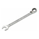 HAZET Chiave combinata a forchetta/ad anello con cricchetto 606-16, Profilo trazione doppio esagono esterno, 16mm-1