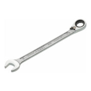 HAZET Chiave combinata a forchetta/ad anello con cricchetto 606-16, Profilo trazione doppio esagono esterno, 16mm-1