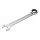 HAZET Chiave combinata a forchetta/ad anello con cricchetto 606-16, Profilo trazione doppio esagono esterno, 16mm-5