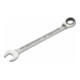 HAZET Chiave combinata a forchetta/ad anello con cricchetto 606-30, Profilo trazione doppio esagono esterno, 30mm-1