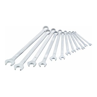 HAZET Chiave combinata, extra lunga, design slanciato 600LG/12, profilo a doppio esagono esterno Traction 10 - 32, 12pz.