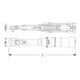 HAZET Chiave dinamometrica 6000 CLT US Standard, con cricchetto reversibile-3