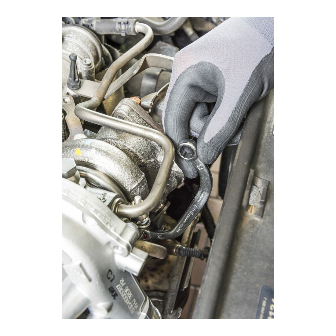 HAZET Chiave per turbocompressore, doppio esagono 615-S10X12, Profilo a doppio esagono esterno, 10x12mm