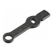 HAZET Chiave poligonale per uso a percussione, doppio esagono, con 2 superfici battenti 2872SZ-27, Attacco quadro, cavo, 20mm (3/4"), Profilo a doppio esagono esterno, 27mm-2