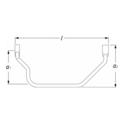 HAZET Chiave speciale per tubo di aspirazione, VAG 2584-13, Attacco quadro, cavo, 10mm (3/8"), Profilo a doppio esagono esterno, 13mm-2