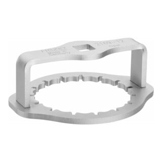 HAZET Chiavi per filtro olio 2169-12, Attacco quadro, cavo, 12,5mm (1/2"), Profilo scanalato, 107mm
