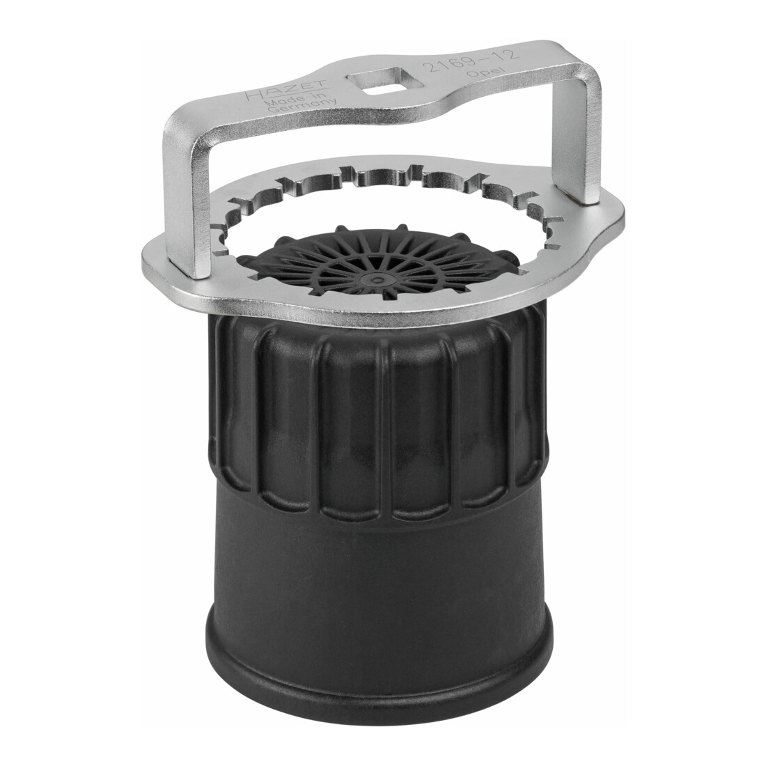 HAZET Chiavi per filtro olio 2169-12, Attacco quadro, cavo, 12,5mm (1/2"), Profilo scanalato, 107mm