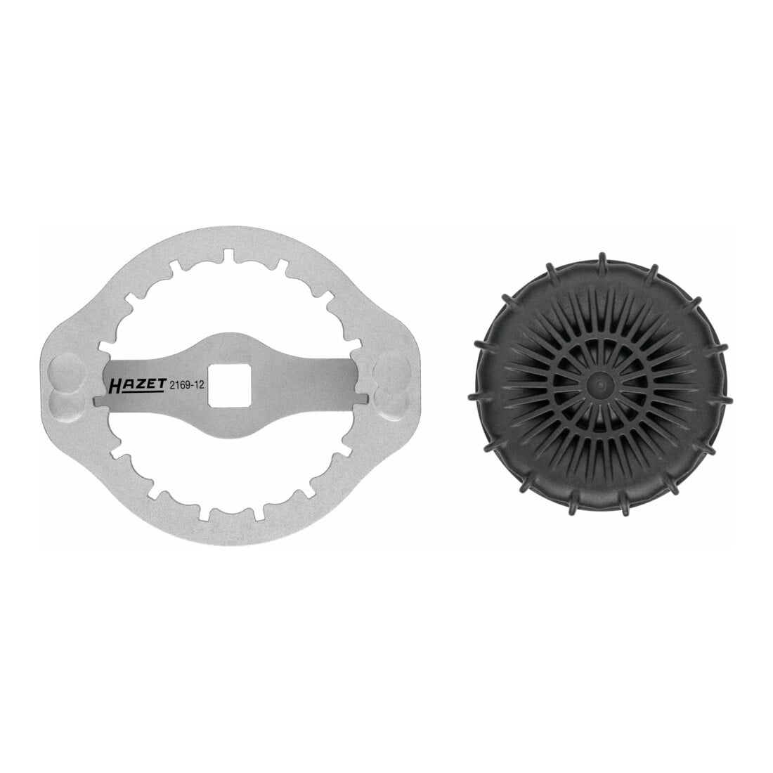 HAZET Chiavi per filtro olio 2169-12, Attacco quadro, cavo, 12,5mm (1/2"), Profilo scanalato, 107mm