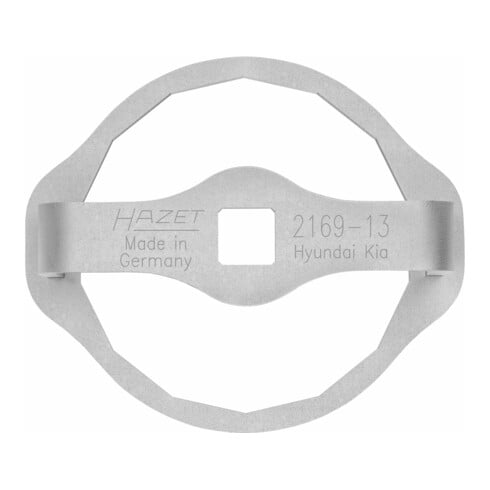 HAZET Chiavi per filtro olio 2169-13, Attacco quadro, cavo, 12,5mm (1/2"), Profilo attacco esterno a 14 lati, 107mm